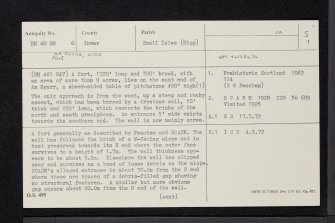 Eigg, An Sgurr, NM48SE 6, Ordnance Survey index card, page number 1, Recto