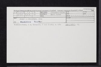 Rum, Buail'-A-Ghoirtein, NM49NW 10, Ordnance Survey index card, Recto