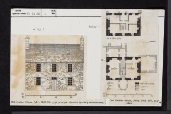 Mull, Old Gruline House, NM53NE 6, Ordnance Survey index card, Recto