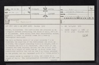Killundine, NM54NE 2, Ordnance Survey index card, page number 1, Recto