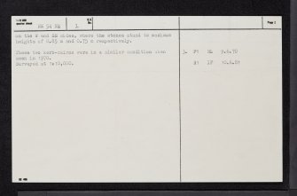 Killundine, NM54NE 2, Ordnance Survey index card, page number 2, Verso