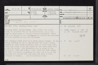 Killichronan, Mull, NM54SW 1, Ordnance Survey index card, page number 1, Recto