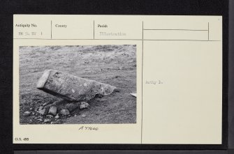 Killichronan, Mull, NM54SW 1, Ordnance Survey index card, Recto