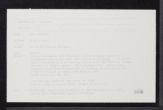 Drimnin, Cnoc Mhicheil, NM55NE 9, Ordnance Survey index card, Recto