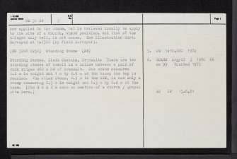 Branault, Cladh Chatain, NM56NW 2, Ordnance Survey index card, page number 2, Verso
