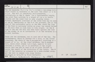 Rubha Na H-Uamha, Ardnamurchan, NM57SE 1, Ordnance Survey index card, page number 2, Verso