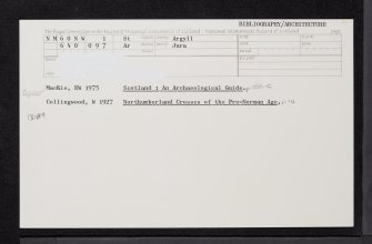 Garvellachs, Eileach An Naoimh, NM60NW 1, Ordnance Survey index card, Recto