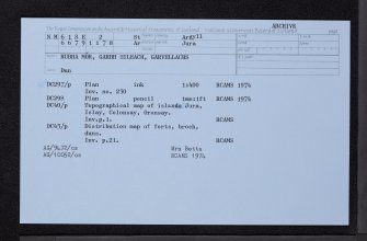 Garvellachs, Garbh Eileach, Rubha Mor, NM61SE 2, Ordnance Survey index card, Recto