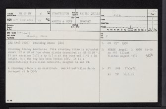 Mull, Lochbuie, NM62NW 5, Ordnance Survey index card, page number 1, Recto