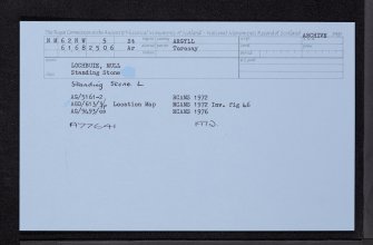 Mull, Lochbuie, NM62NW 5, Ordnance Survey index card, Recto