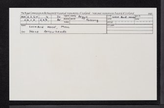 Mull, Lochbuie House, NM62SW 4, Ordnance Survey index card, Recto