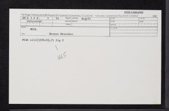 Mull, NM63SE 1, Ordnance Survey index card, Recto