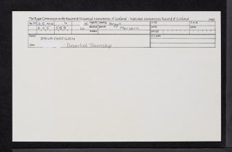 Dailachregain, Carna, NM65NW 4, Ordnance Survey index card, Recto