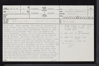 Acharn, NM65SE 4, Ordnance Survey index card, page number 1, Recto