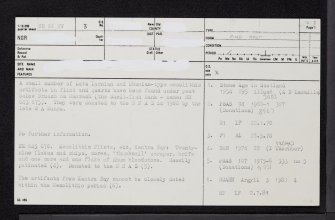 Ardnamurchan, Kentra Bay, Bruach Na Maorach, NM66NW 3, Ordnance Survey index card, page number 1, Recto