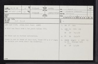 Ardnamurchan, Laga, NM66SW 4, Ordnance Survey index card, page number 1, Recto