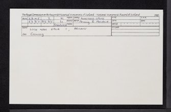 Arisaig, Loch Nan Eala, NM68NE 2, Ordnance Survey index card, Recto
