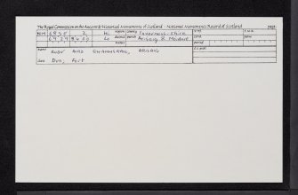 Rubh' Aird Ghamhsgail, Arisaig, NM68SE 2, Ordnance Survey index card, Recto