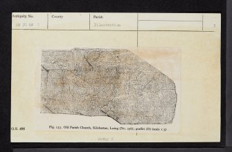 Luing, Kilchattan, Old Parish Church, NM70NW 2, Ordnance Survey index card, page number 3, Recto