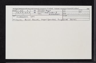 Seil, Kilbrandon, NM71NE 2, Ordnance Survey index card, Recto