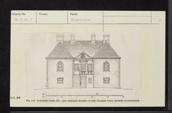 Ardmaddy Castle, NM71NE 3, Ordnance Survey index card, page number 2, Verso