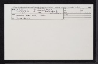 Torsa, Caisteal Nan Con, NM71SE 3, Ordnance Survey index card, Recto