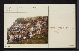 Torsa, Caisteal Nan Con, NM71SE 3, Ordnance Survey index card, page number 2, Verso