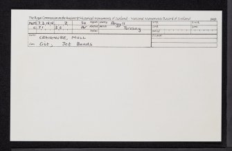 Mull, Craignure, NM73NW 2, Ordnance Survey index card, Recto