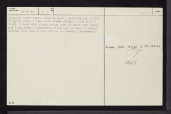 Glasvaar 7, NM80SE 6, Ordnance Survey index card, page number 2, Verso