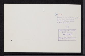 Colagin, NM82NE 32, Ordnance Survey index card, Recto