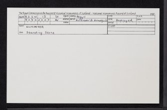 Kilninver, NM82SW 13, Ordnance Survey index card, Recto