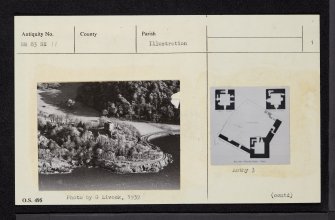 Dunollie Castle, NM83SE 11, Ordnance Survey index card, page number 1, Recto