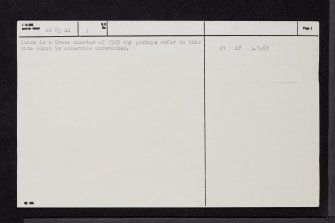 Dail Na Cille, Kingairloch, NM85SW 1, Ordnance Survey index card, page number 2, Recto