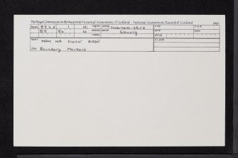Mam Na Cloich' Airde, NM89SE 1, Ordnance Survey index card, Recto