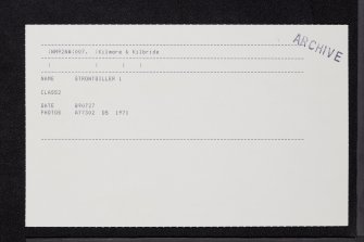 Strontoiller, NM92NW 7, Ordnance Survey index card, Recto