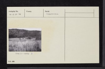 Clachadow, NM92NW 10, Ordnance Survey index card, Recto