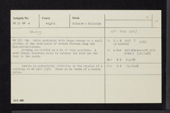 Creag Mhor, NM92SW 4, Ordnance Survey index card, Recto