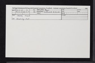 Creag Mhor, NM92SW 4, Ordnance Survey index card, Recto