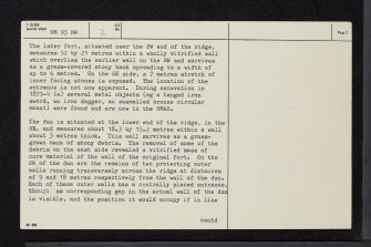 Dun Mac Sniachan, NM93NW 2, Ordnance Survey index card, page number 2, Verso