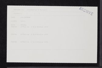 Culcharron, NM93NW 32, Ordnance Survey index card, Recto
