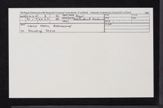Castle Farm, Barcaldine, NM94SW 3, Ordnance Survey index card, Recto