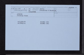 Achacha, NM94SW 9, Ordnance Survey index card, Recto