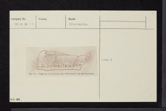 Inveraray Castle, Grave-Slab, NN00NE 11, Ordnance Survey index card, Recto