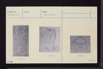 Strachur, Kilmaglash Parish Church And Sculptured Stones, NN00SE 10, Ordnance Survey index card, page number 1, Recto