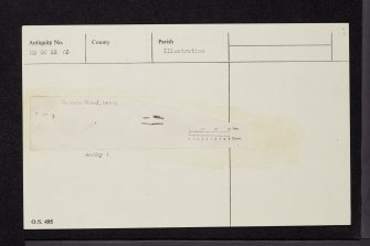 Barmore Wood, NN00SE 12, Ordnance Survey index card, Recto
