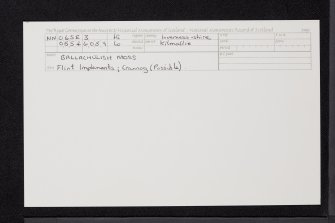 Ballachulish Moss, NN06SE 3, Ordnance Survey index card, Recto
