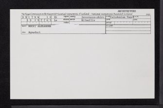 Caledonian Canal, Mount Alexander Aqueduct, NN17NW 12, Ordnance Survey index card, Recto