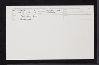 Ach Nan Con, NN17SW 3, Ordnance Survey index card, Recto