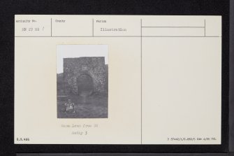 Kilfinnan Burial Ground And Mcdonnell Mausoleum, NN29NE 1, Ordnance Survey index card, Recto