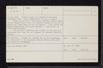Tigh Nam Bodach, NN34SE 1, Ordnance Survey index card, page number 2, Verso